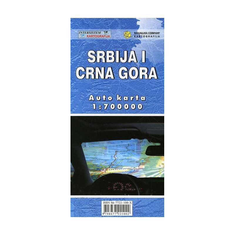Respublika Srpska. Bosnia i Hercegovina autokarta 1:700000