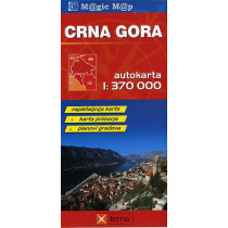 Crna Gora. Autokarta 1:370000