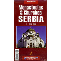 Monasteries & Churches Serbia. 1:600000