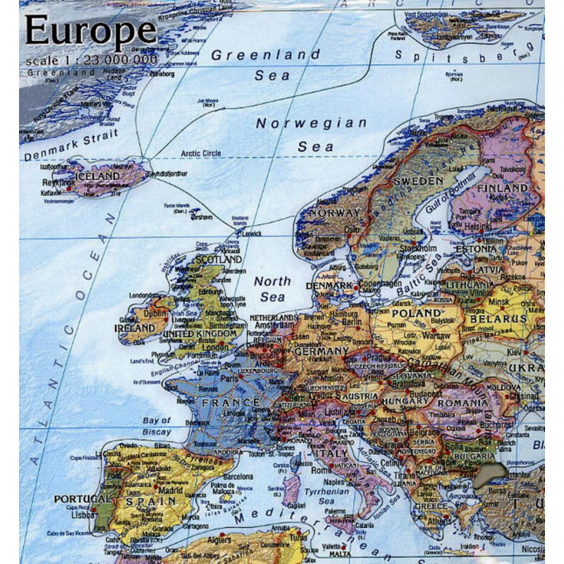 Europe. Puzzle-map.