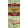 Karta avtodorog Tiumenskoi oblasti (iug) 1:500000