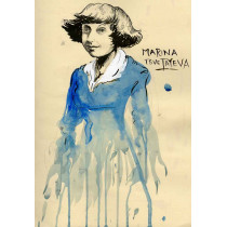 Marina Tsvetaeva. Blank note cards with envelope. Pack of 5 cards