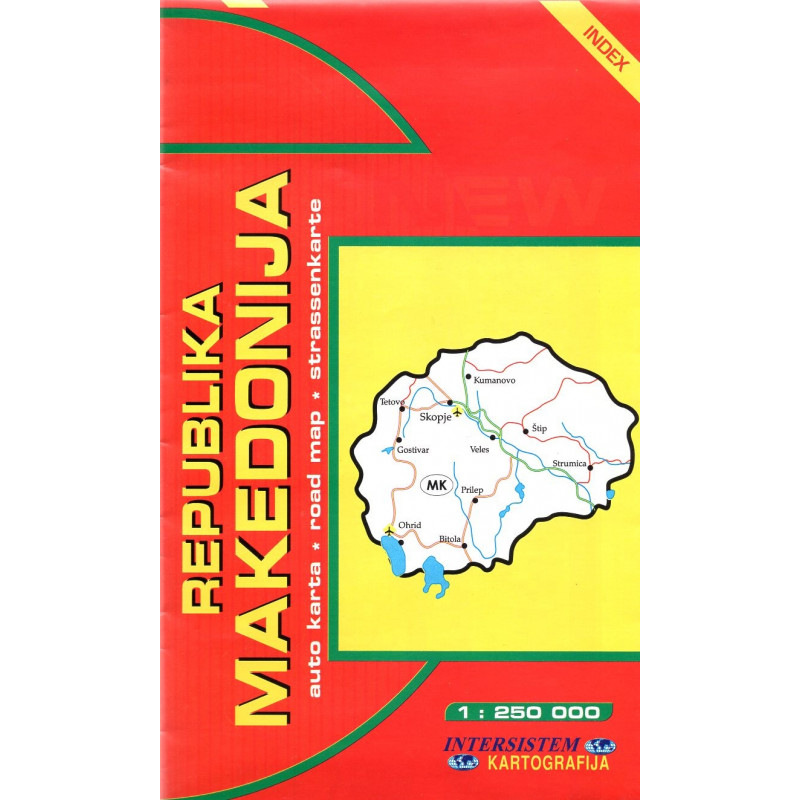 Republic of Macedonia. Road Map. 1:250000