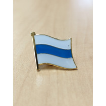 Novgorod Flag Pin (Russia White Blue White Flag )